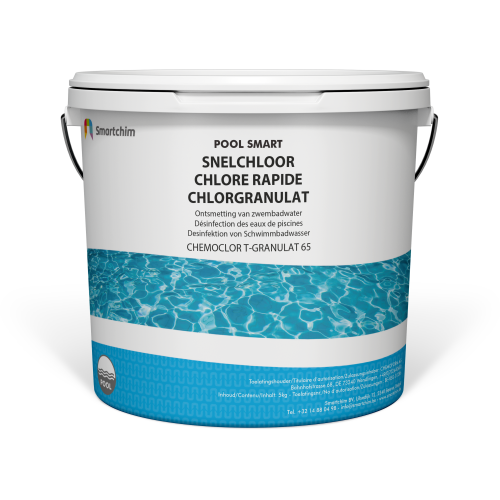 Pool Smart Chloor Granulaat - Snelwerkend - Chemoclor T-Granulat 65 - 5KG - BE-REG-01286