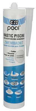Mastic zwembadkit blanc wit - lijmkit