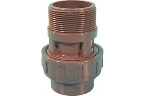 Gemengde driedelige koppeling 1 1/2 ” M x 50 F