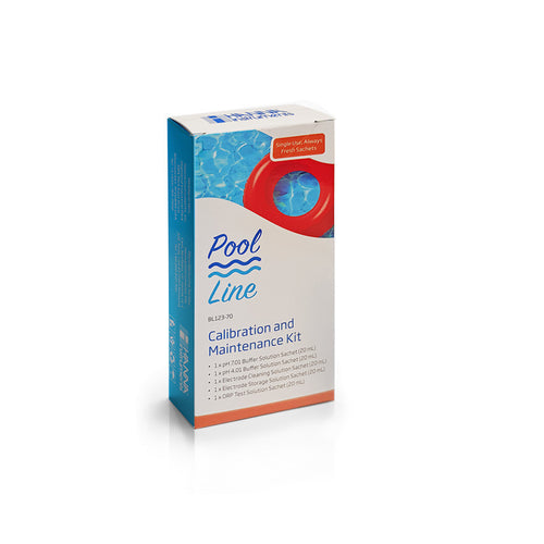 Kalibratie- en onderhoudsvloeistoffenkit voor zwembad- en spa-elektrodes (30 stuks) BL123-70-30