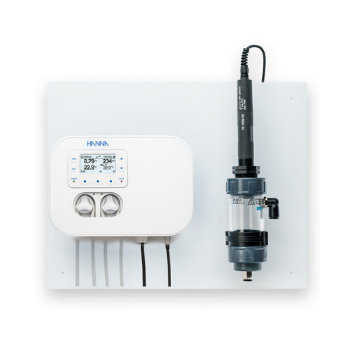 Security Pool Plus pH/redox op paneel met doorstroomcel BL131-20 Hanna