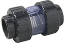 Terugslapklep met veer (doorzichtig deel) 50mm te lijmen