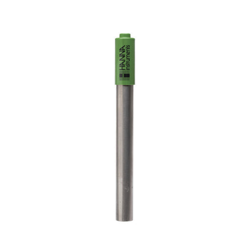 pH-elektrode in roestvrij staal met temp.-sensor voor HI98183/98184/98185/HI98191, vlakke tip, BNC HI72911B