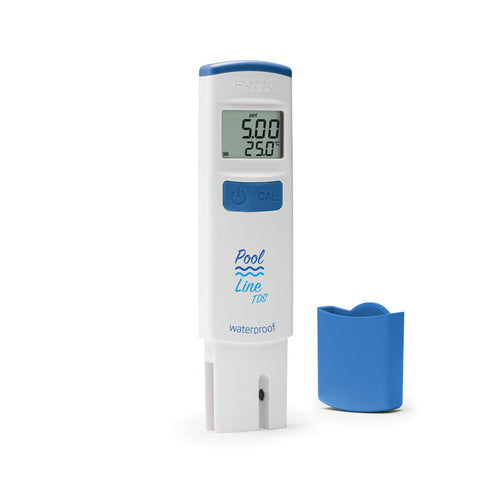 Pool Line Waterbestendige zakformaat EC-tester DiST2, ATC, 10,00 ppt (g/l) HI983024